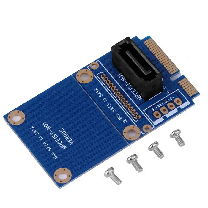 MSATA Mini PCI-e SATA SSD слот для 7-контактный жесткого диска SATA HDD конвертировать адаптер карт