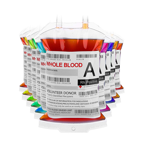 Diseño personalizado de alta calidad a prueba de agua de baja temperatura resistente <span class=keywords><strong>al</strong></span> Hospital médico bolsa de sangre tubo adhesivo etiqueta - Product Image 2