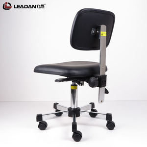 Sedia <span class=keywords><strong>esd</strong></span> da ufficio ospedaliera in pelle pu antistatica nera o blu LEADAN - Product Image 3