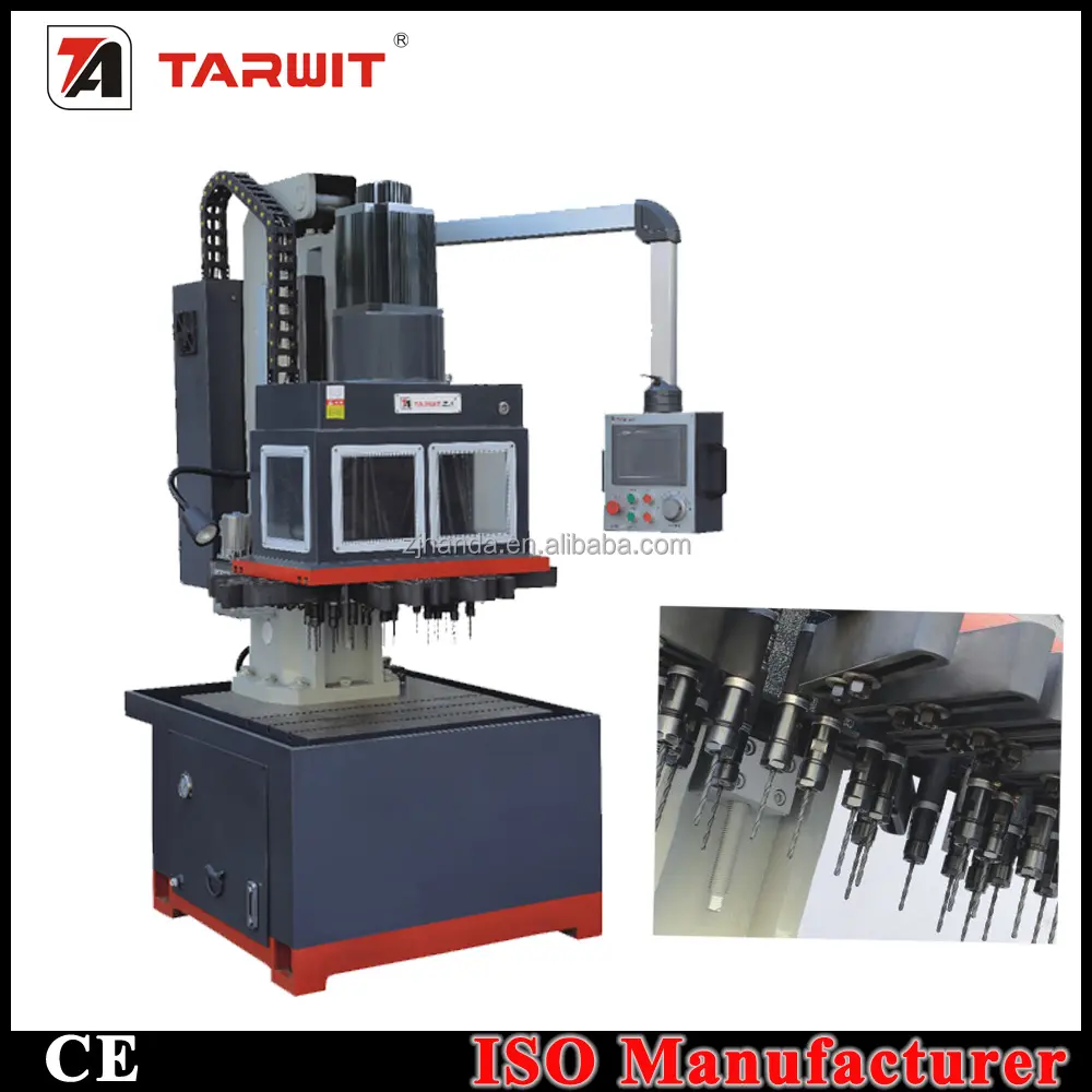 Many holes low price CNC VERTICAL MULTIPLE SPINDLE drilling machine