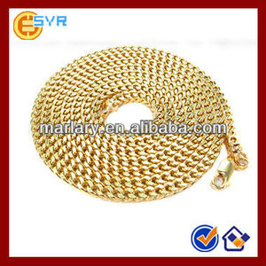 Customized Diseños Simples <span class=keywords><strong>Franco</strong></span> Nuevo Diseño de la Cadena de Oro de Acero Inoxidable Chapado En Oro Para Los Hombres - Product Image 1