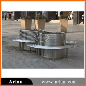 <span class=keywords><strong>Banc</strong></span> d'extérieur en acier inoxydable, 1 pièce, grand jardin moderne, en métal, à suspendre dans la <span class=keywords><strong>rue</strong></span>, autour de l'<span class=keywords><strong>arbre</strong></span> - Product Image 4