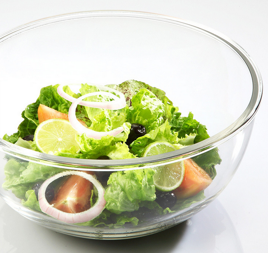 Slant Cut Glass Bowl,Glass Dessert bowl,Glass Terrarium glass salad bowl  with print