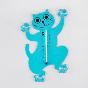 Grand thermomètre à mercure en métal blanc pour bain, à échelle Gecko - Product Image 6