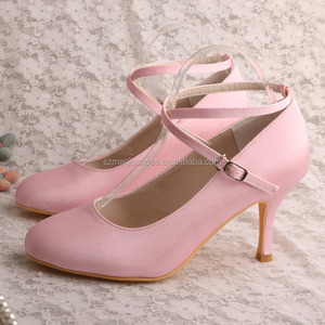 Tacco alto Delle Donne Pompa Le <span class=keywords><strong>Scarpe</strong></span> di Raso <span class=keywords><strong>Scarpe</strong></span> Da <span class=keywords><strong>Sposa</strong></span> 8 CENTIMETRI - Product Image 4