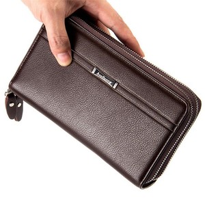 Bulk Price Baellerry Brand Business Phone Bag Double <strong>Zip</strong> Pu Leather Long Design <strong>Men</strong> Clutch <strong>Wallet</strong> - Product Image 2