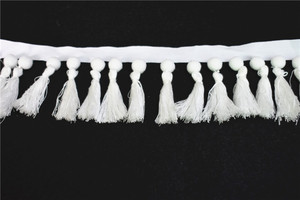 Bán Buôn Thời Trang Trắng <span class=keywords><strong>Polyester</strong></span> Nhựa Tua <span class=keywords><strong>Fringe</strong></span> <span class=keywords><strong>Trim</strong></span> Cho Hàng May Mặc <span class=keywords><strong>Fringe</strong></span> - Product Image 4