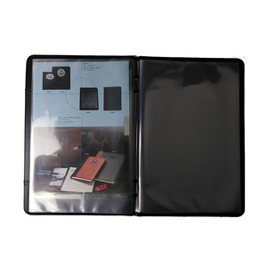 Presentation A4 Leather Attach case <strong>Folder</strong> Custom Embossed logo Document File Holder Menu Paper <strong>Magazine</strong> Presentation <strong>Folder</strong> - Product Image 2
