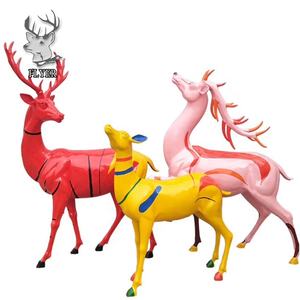 <span class=keywords><strong>Giardino</strong></span> a grandezza naturale resina scultura animale resina Sika grandi statue di cervi di natale - Product Image 2