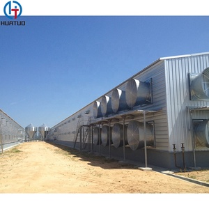 Galvanizado prefabricado Estructura de acero gallinero criador de aves de corral <span class=keywords><strong>casa</strong></span> de gallinas Cobertizo - Product Image 5