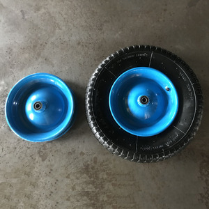 Alta qualidade <span class=keywords><strong>16</strong></span> polegadas jantes 4.00-8 roda de borracha pneumática para carrinho de mão - Product Image 3