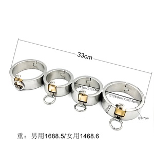ブラックエンペラーセックス手錠フットカフスステンレススチール男性女性大人のおもちゃ新しいスタイル - Product Image 3