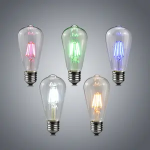 STL 220V LED COB Vintage led edison filament bulb golden E27 led light energy saving lamp LED Night light Christmas decor