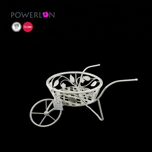 Décoratif <span class=keywords><strong>En</strong></span> <span class=keywords><strong>Fer</strong></span> Forgé Vélo Jardinières Support Présentoir - Product Image 2