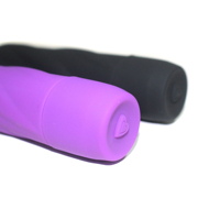 Vibrador de Silicona Impermeable con Forma de Pene, Juguete Sexual para Mujer, Gran Oferta, 5 Pulgadas, 10 Velocidades, Morado y Negro, Un Año de Garantía