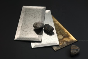 Hoja de espejo de cristal de plata antigua para uso decorativo de pared grande al por mayor espejo Decoración de casa pared Vintage cristal plateado antiguo - Product Image 6