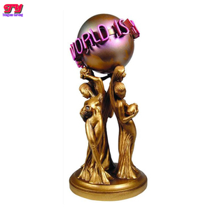 Famous Metal Cast Sculpture Bronze Full Size <strong>the</strong> <strong>World</strong> <strong>Is</strong> <strong>Yours</strong> <strong>Statue</strong> for Sale - Product Image 3