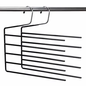 Heavy Duty Chrome Deluxe Multi Layer 5-Tier Slack Hanger Pant Hanger Pant Rack