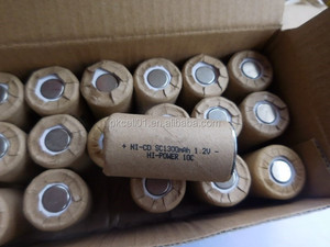 Großhandel <span class=keywords><strong>Ni-Cd</strong></span> 1,2 v sc 1300mAh akku zelle für rate werkzeuge - Product Image 3