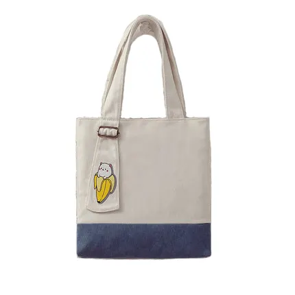 Eco friendly recycled colorful tote shopping cotton canvas bags