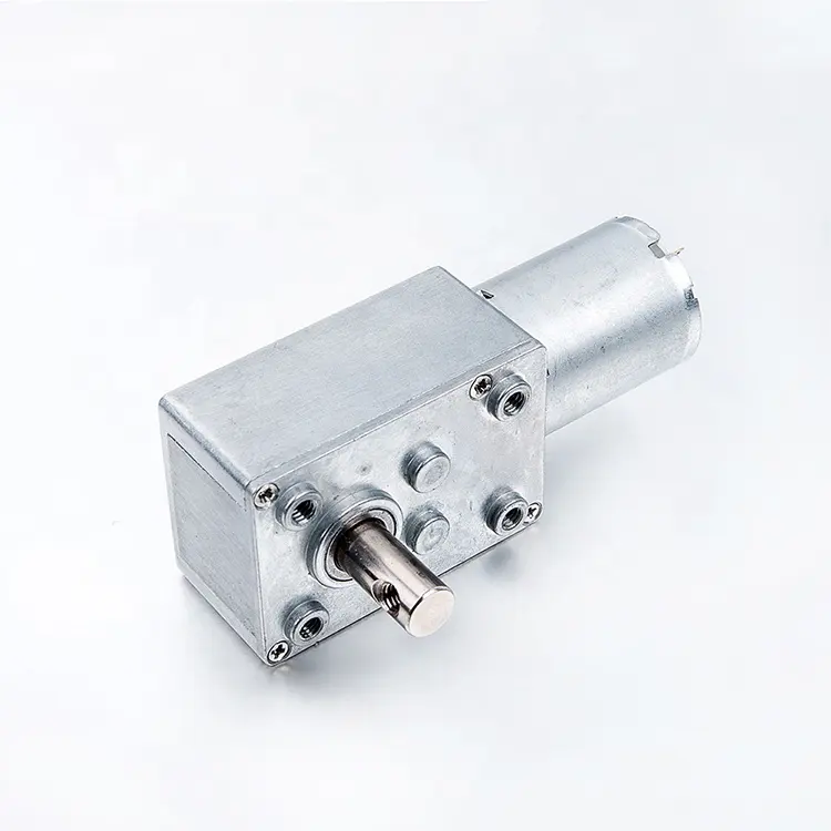 JL-34Z370 12Volt dc micro waterproof worm gear motor 8Nm with right angle gearbox reduction