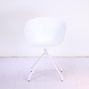 금속베이스 플라스틱 시트 현대적인 디자인 블랙 식당 욕조 의자 - Product Image 2