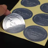 יוקרה סיטונאי מותאם אישית מודפס 3D בולט מותג לוגו זהב לסכל דבק תוויות מדבקות