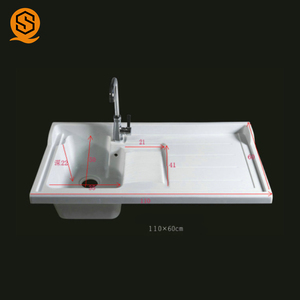 Lavabo Moderno per Hotel con Rubinetto a Foro Singolo e Garanzia di 10 Anni - Product Image 6