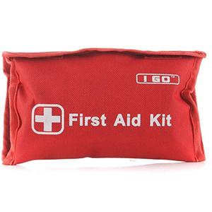 Kit Pertolongan Pertama Esensial Kecil dan Mini, untuk Tas Tangan Mobil Desain Ramping Sangat Ringan Merah - Product Image 1