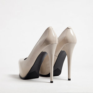Di alta qualità della piattaforma lucido di colore grigio da sposa delle signore del partito 15 centimetri cena <span class=keywords><strong>tacchi</strong></span> alti - Product Image 5
