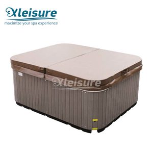 Hidromasaje al aire libre piscina spa acrílico sol resorte caliente spas <span class=keywords><strong>jacuzzi</strong></span> cubierta-marrón cubierta del spa - Product Image 2