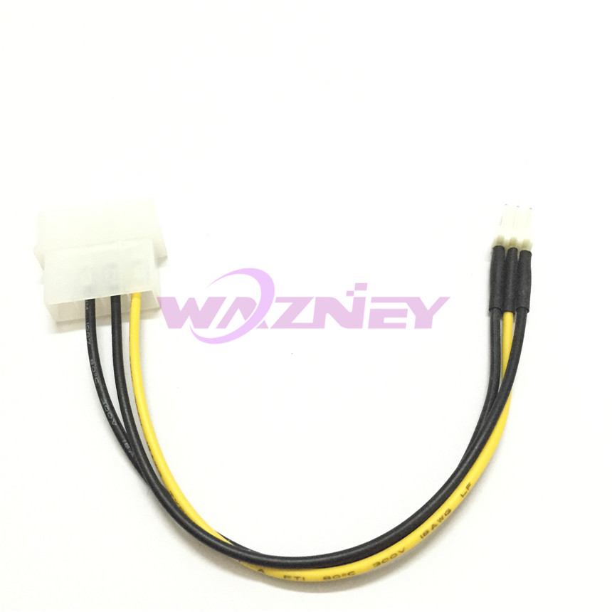 Cavo Adattatore Alimentazione USB A 4 Pin Per Ventole PC - 30 Cm Da Molex A 5V - 3