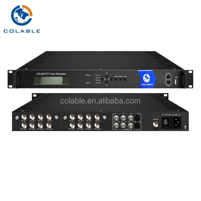 싼 가격 디지털 케이블 tv 중계기 스크램블 CAS dvb c 변조기 COL5441CT