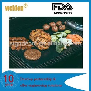 2 pcs Non - bâton <span class=keywords><strong>Barbecue</strong></span> Grill tapis <span class=keywords><strong>de</strong></span> <span class=keywords><strong>cuisson</strong></span> <span class=keywords><strong>Barbecue</strong></span> Liner <span class=keywords><strong>feuille</strong></span> <span class=keywords><strong>de</strong></span> <span class=keywords><strong>cuisson</strong></span> en téflon réutilisable - Product Image 3