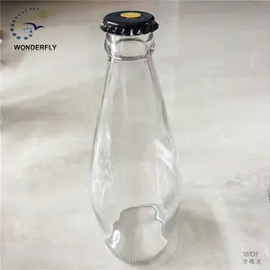 Distributeur en <span class=keywords><strong>verre</strong></span> de 290ml, pour jus de graines de panier, boisson avec capuchon en forme de couronne, haute qualité, ml - Product Image 1