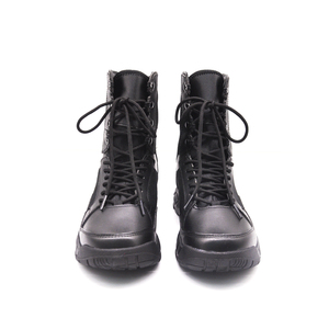 Botas tácticas súper ligeras de cuero negro Arena, suela de EVA vibrantes antideslizantes, altura del tobillo, entrenamiento de invierno, senderismo, zapatillas para correr - Product Image 5