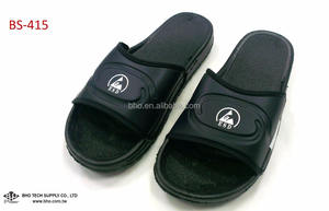 Chaussons de salle blanche antistatiques de sécurité BS-415 avec dessus en vinyle dissipatif unisexe - Product Image 1