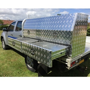 <span class=keywords><strong>Caja</strong></span> de <span class=keywords><strong>herramientas</strong></span> con cajones para remolque de camión, con apertura lateral de <span class=keywords><strong>aluminio</strong></span>, Ute - Product Image 1