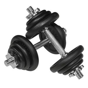 En gros 40 kg Noir Peinture Réglable Équipement De Gymnastique Haltères poids Ensemble - Product Image 1