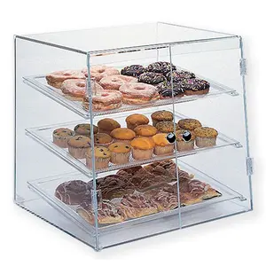 Custom Acrylic Bakery Display Cabinet Pastry Donut Display Case