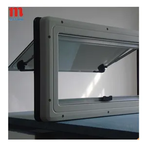 Bộ phận rv caravan motorhome với khung nhôm và tích hợp con lăn mù màu đen và cửa sổ flyscreen