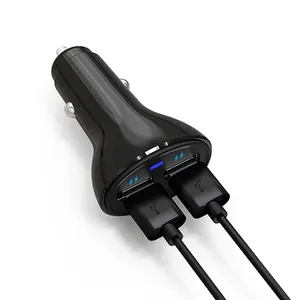 Terbaik Harga Grosir Murah 2.4A Cepat Charger Mobil Universal Dual USB Ponsel Charger Mobil