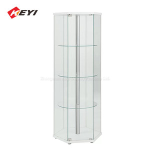 Boîtier d'exposition en verre Transparent hexagone, armoire <span class=keywords><strong>sur</strong></span> <span class=keywords><strong>mesure</strong></span> de présentation professionnelle, 1 pièce - Product Image 2
