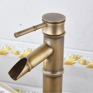 Hot bán duy nhất xử lý phòng tắm nghệ thuật Antique Brass lưu vực vòi nước - Product Image 6