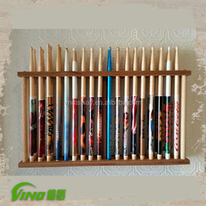 Présentoir de musique en bois personnalisé, support unique pour drago, à montage mural à compartiments, 18 paires - Product Image 2