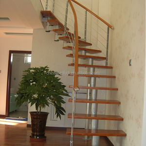 ในร่มสแตนเลสราวบันไดแก้วเกลียวบันได - Product Image 5