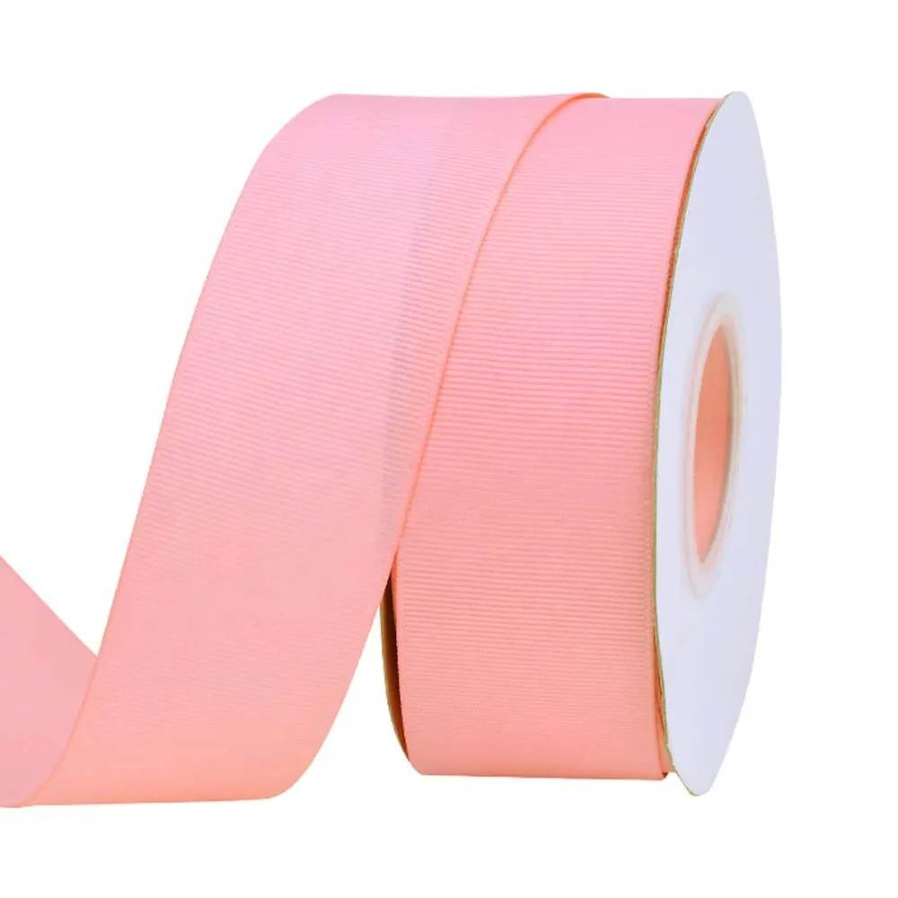 Großhandel Rollen verpackung 38mm Pink Gros grain Ribbon