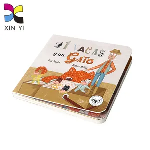 Custom 700gsm paperboard material rounded corner lovely photos arabic coloring abc books for kids