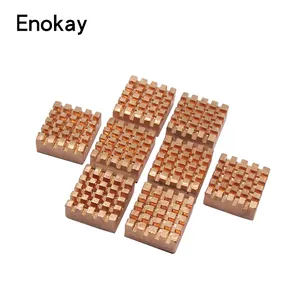 Enokay ที่มีคุณภาพดีและราคาถูกระบายความร้อนทองแดงบริสุทธิ์ VGA Ram ฮีทซิงค์สำหรับราสเบอร์รี่ Pi รุ่น B