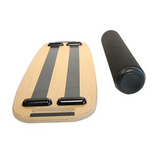 Tablero inclinado antideslizante de madera para ejercicio en casa, tablero basculante de entrenamiento de equilibrio físico con función de pierna - Product Image 3